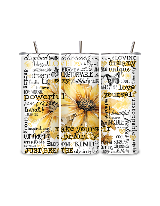 Sunflowers Kindness Tumbler